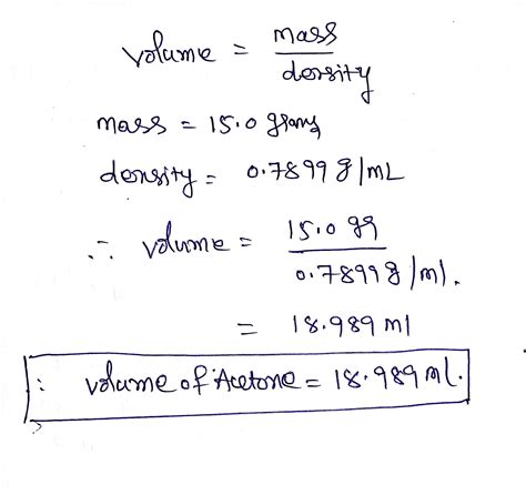 Acetone Density G Ml - DexterqoVelazquez