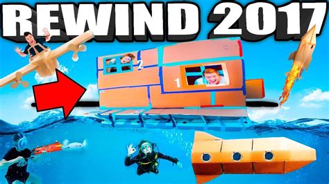 PAPA JAKE YOUTUBE REWIND 2017!! 🔥 Box Forts, Nerf, Toys & More! - YouTube