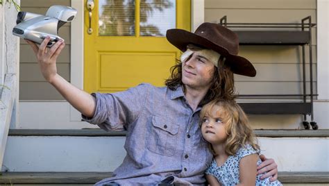 The entire Walking Dead crew wore eye patches for Chandler Riggs's final scene as Carl