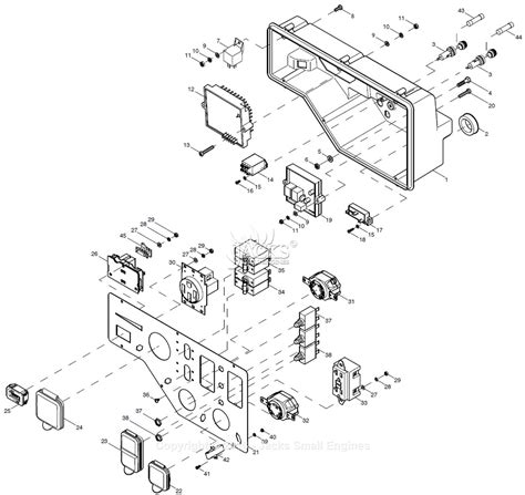 Generac 0058020 (XG10000E) Parts Diagram for Control Panel