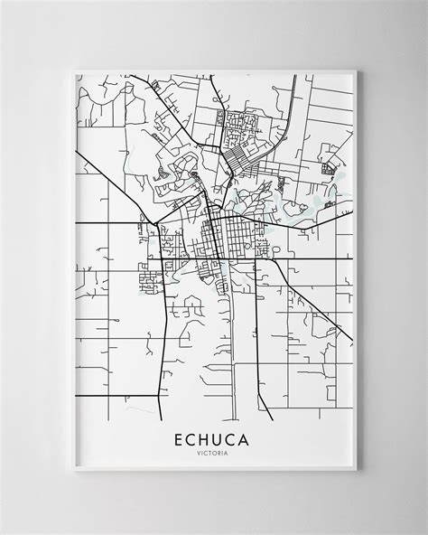 Echuca VIC Map Print - Chelsea Chelsea