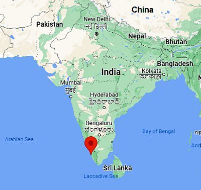 Kochi In India Map