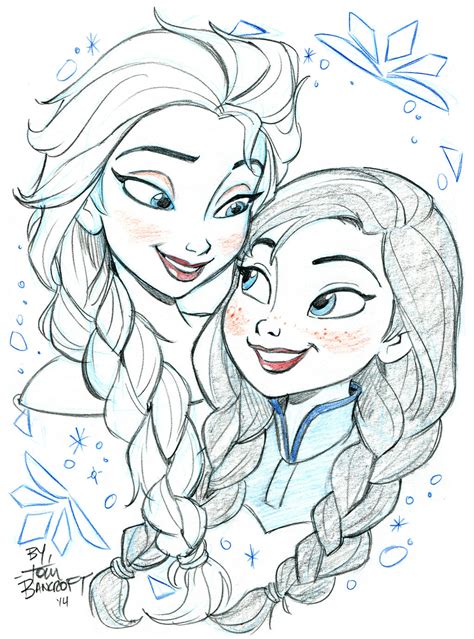 Elsa and Anna by tombancroft on DeviantArt