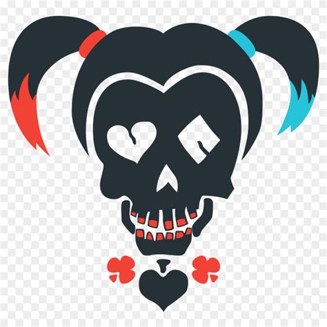 Vector Skulls Joker - Harley Quinn Suicide Squad Logo Png - Free ...