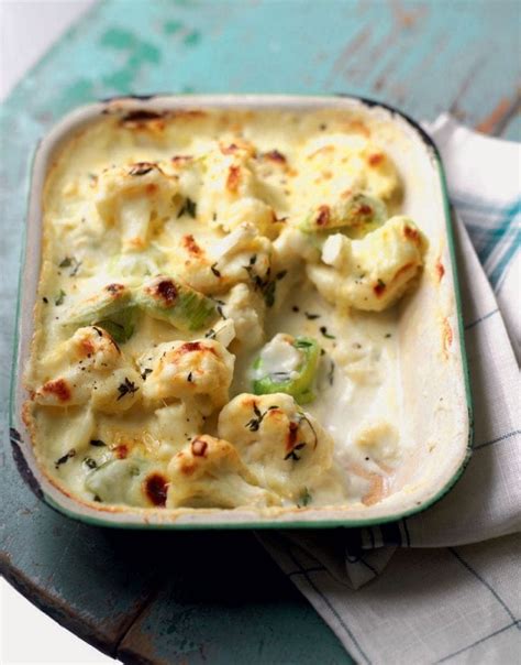 Cauliflower, leek and cheese gratin recipe | delicious. magazine