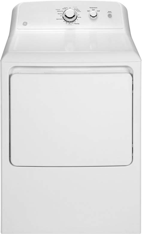 GE® 6.2 Cu. Ft. White Front Load Electric Dryer| Don's Appliances ...