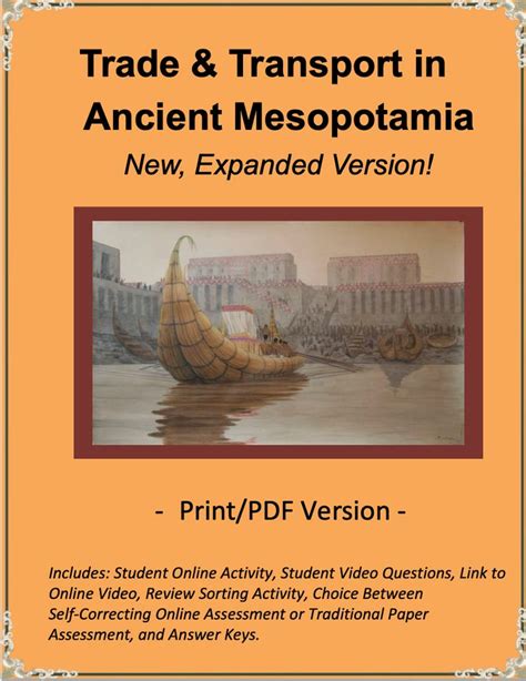 Trade & Transportation in Ancient Mesopotamia: Print Version | Ancient mesopotamia, Mesopotamia ...