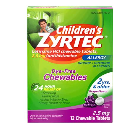 Children’s ZYRTEC® Chewables Allergy Medicine for Kids 2+ | ZYRTEC®