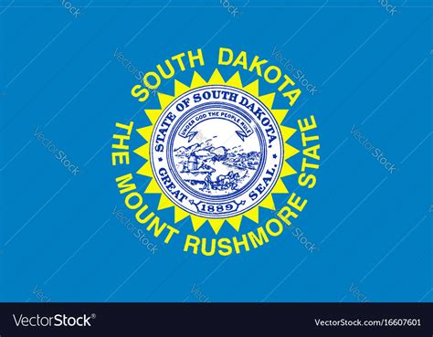 Flag of south dakota Royalty Free Vector Image