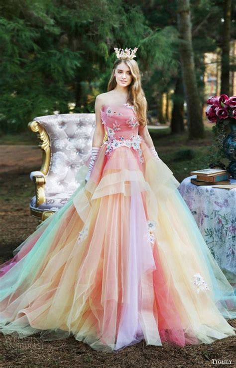 Pin by 💞Angela💞 on Brides wear Dresses | Rainbow dress, Gowns, Gowns dresses