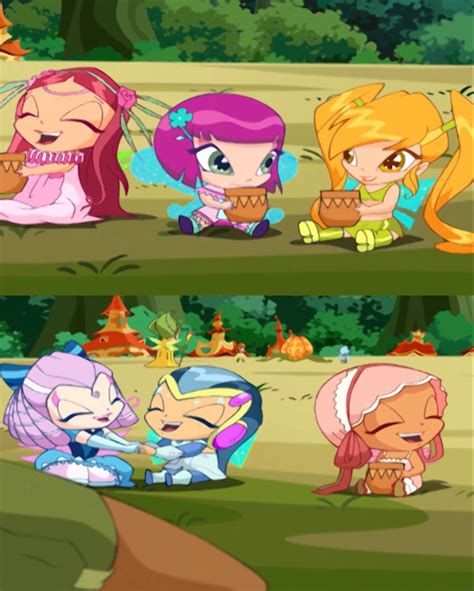 Amore, Lockette, Chatta, Tune, Digit and Piff 🌸 winx club | Пикси, Клуб винкс, Проекты