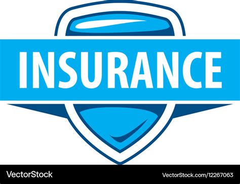 Logo template for an insurance company Royalty Free Vector