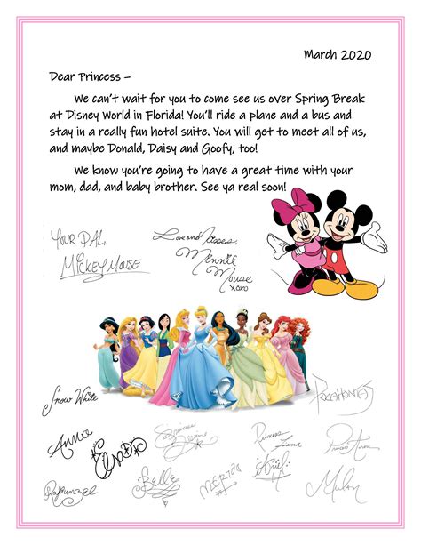 Disney Trip Reveal Letter | Disney trip reveal, Disney world trip ...