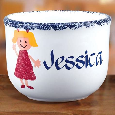 Personalized Icon Ice Cream Bowls: Personalized Stoneware - Mail Order ...