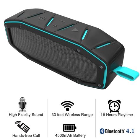 Bluetooth Speakers Wireless Portable Stereo Speaker System Bluetooth V4.0 for IPhone for Samsung ...