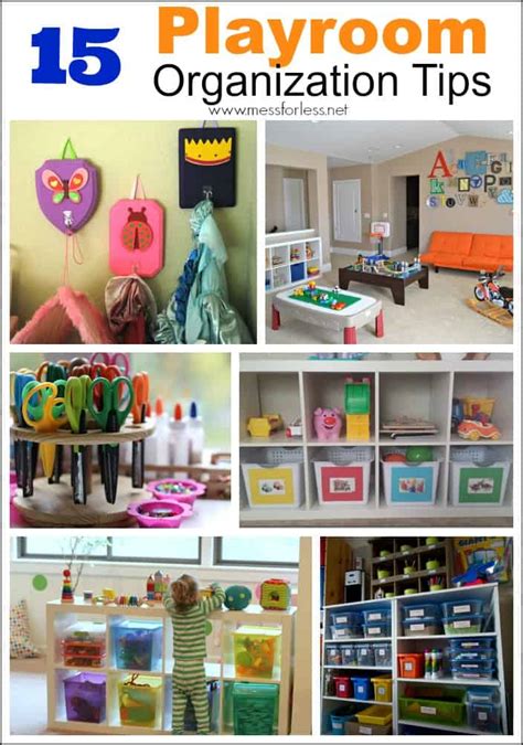 Kids Playroom Organization Tips - Mess for Less