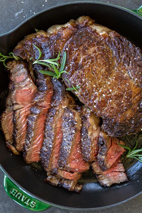 Perfect Cast Iron Ribeye - Momsdish