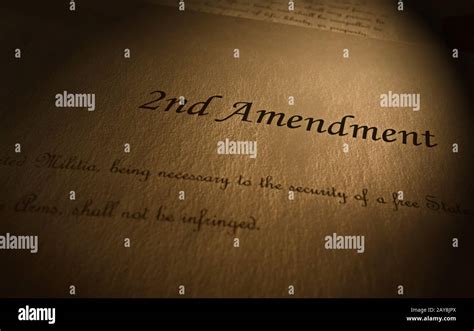 Second Amendment text Stock Photo - Alamy