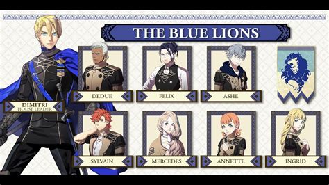 The Blue Lions - Intros & Meeting For All Characters | Fire Emblem ...