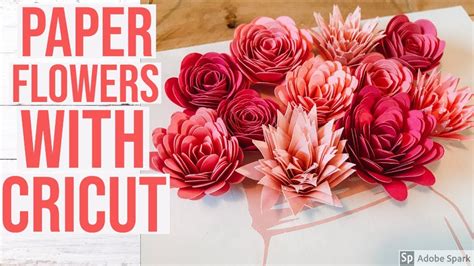 HOW TO MAKE PAPER FLOWERS WITH CRICUT - YouTube