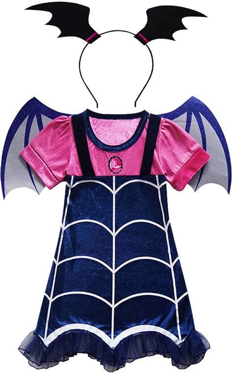 Amazon.com: GJDAMFD Vampirina Costume Dress up Clothes with Headband for Little Girls : Toys & Games