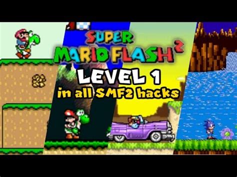 Super Mario Flash 2 Level 1 (1-Player Mode) in all SMF2 hacks - YouTube