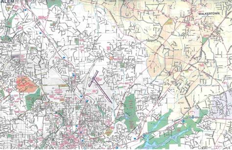 TheMapStore | Greensboro, Winston-Salem, High Point, NC street map