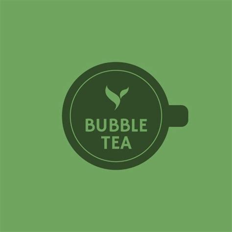 Green Bubble Tea Logo Template and Ideas for Design | Fotor