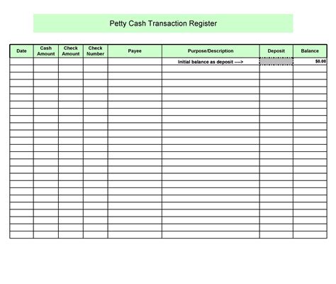 40 Petty Cash Log Templates & Forms [Excel, PDF, Word] ᐅ TemplateLab