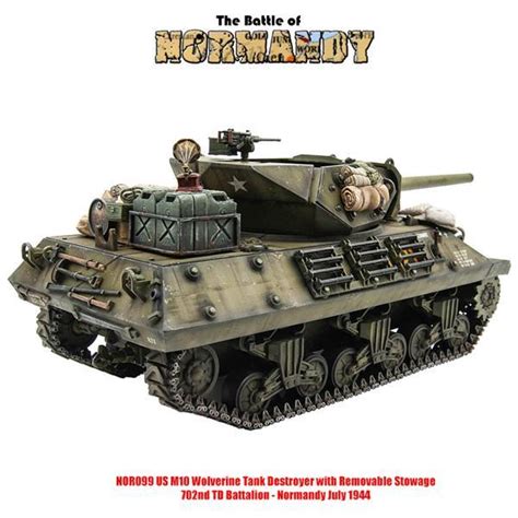 U.S. M10 Wolverine Tank Destroyer with Removable Stowage - NOR099 - Metal Toy Soldiers - Products