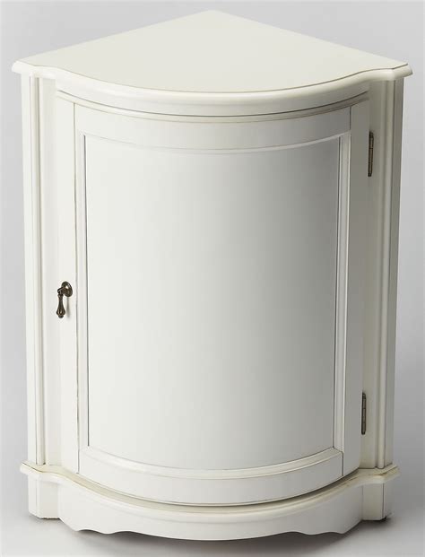 Durham Cottage White Corner Cabinet from Butler | Coleman Furniture