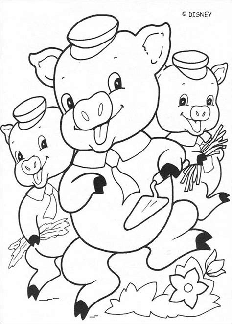 Printable Coloring Pictures Of The Three Little Pigs Coloring Pages