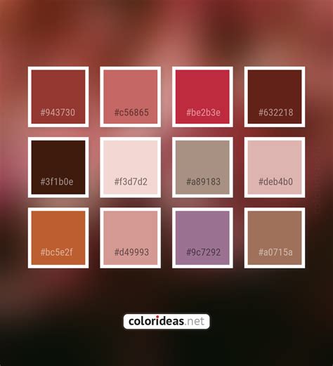 Brown And Pink Color Palette