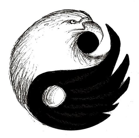 Eagle ying yang | Yin yang art, Ying yang tattoo, Ying yang art