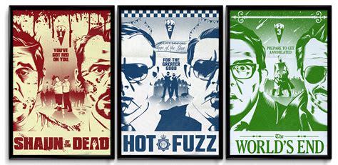 The Cornetto Trilogy Alternative Movie Posters on Behance