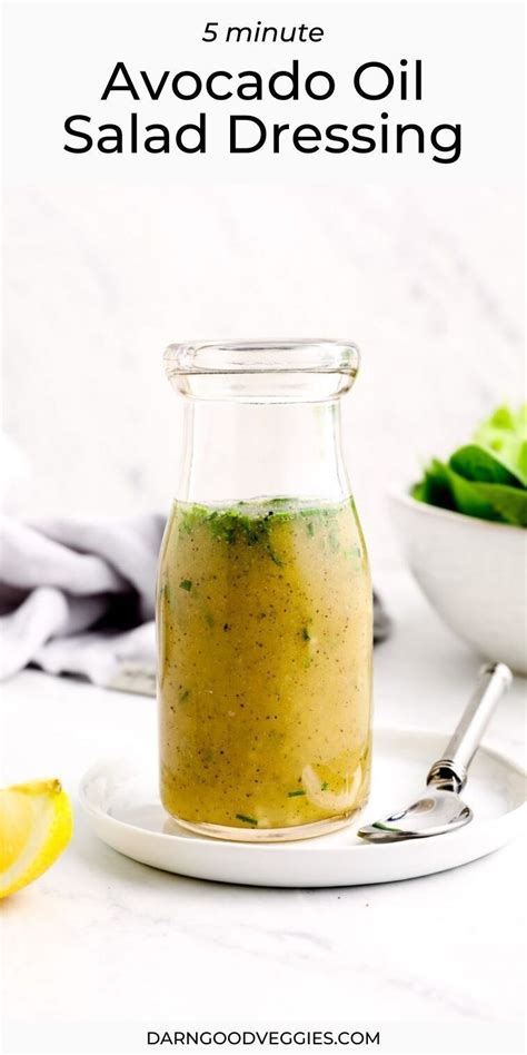 5 Minute Avocado Oil Salad Dressing | Recipe | Avocado oil salad ...