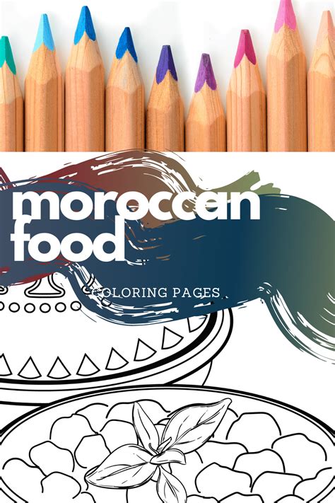 Moroccan Food Coloring Pages - MarocMama