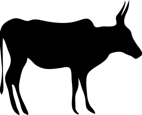 Texas Longhorn English Longhorn Beef cattle Drawing - Silhouette png ...