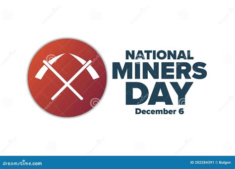 National Miners Day. December 6. Holiday Concept. Template For Background, Banner, Card, Poster ...