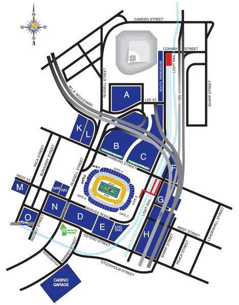 Baltimore Ravens Parking Lots & Passes at M & T Bank Stadium