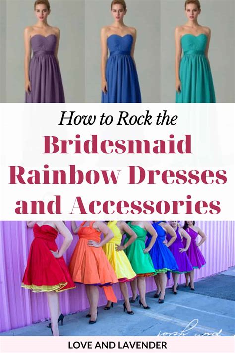 4 Rainbow Bridesmaids Dresses + Rock the Look with Accessories - Love ...