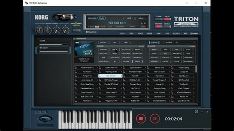 VST KORG TRITON Extreme v1 0 0 - YouTube