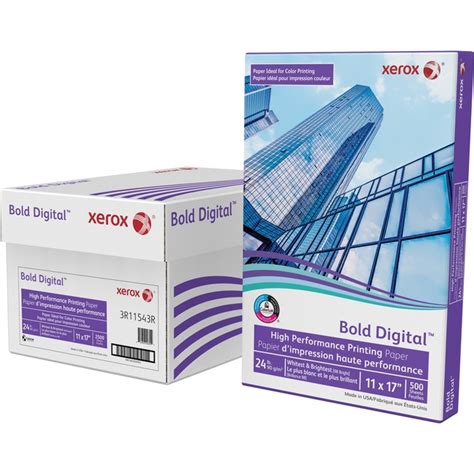 Xerox Bold Digital High Performance Paper - White - 98 Brightness - 11 ...