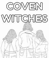 Coven Coloring Pages sketch template