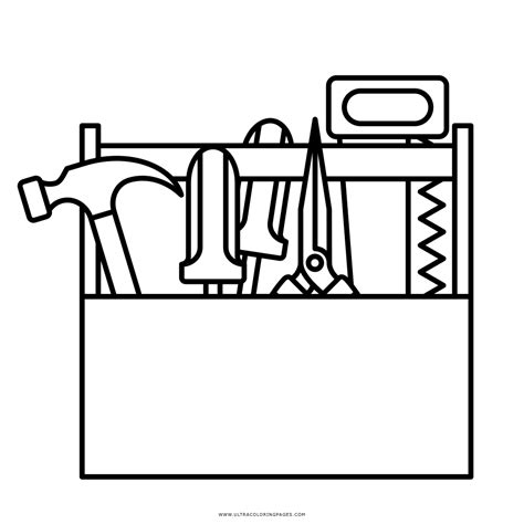 Toolbox Coloring Page - Ultra Coloring Pages