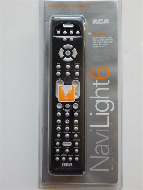 Universal Remote Control RCA Navilight 6 New Easy To Program Control 6 Component… | Universal ...