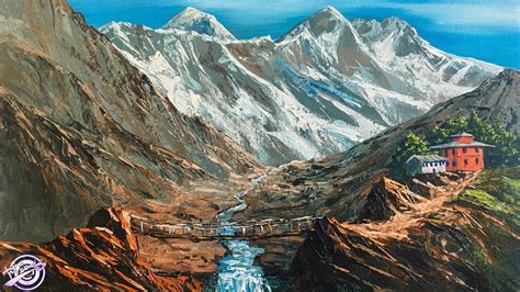 Himalayas | Acrylic Landscape Painting | Art Candy - YouTube