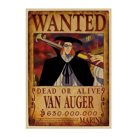 One Piece Posters - Avis De Recherche Van Augur wanted OMS0911 - ®One ...