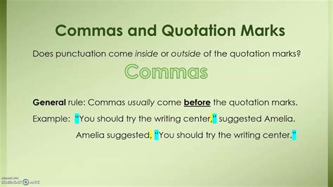 Quotation Marks And Commas Youtube - Riset