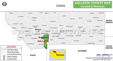 Gallatin Gateway Montana Map